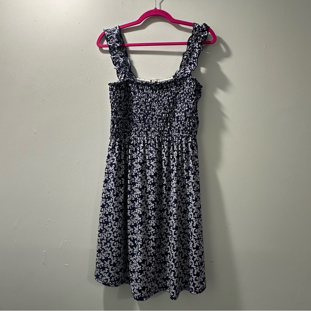White Birch Navy Floral Dress